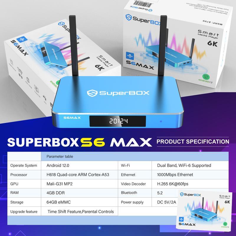 SuperBox S6 Max - Smart TV Box